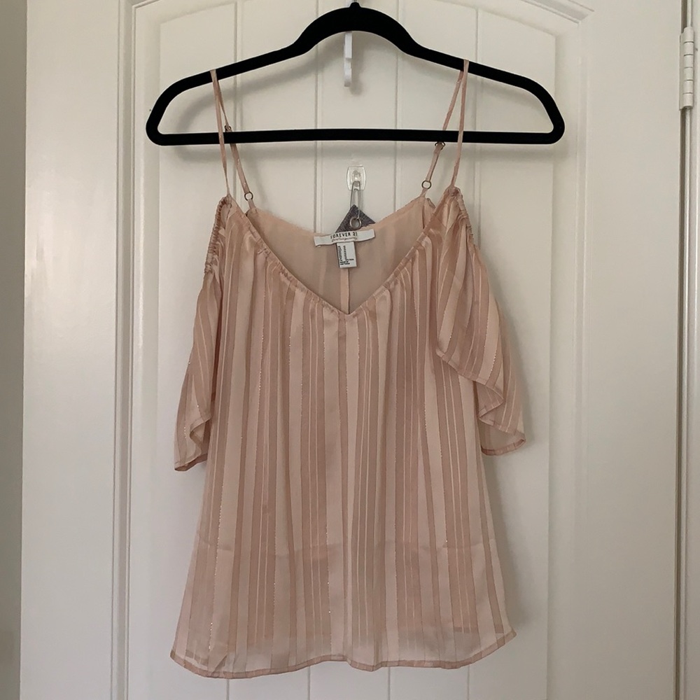Champagne off the shoulder top